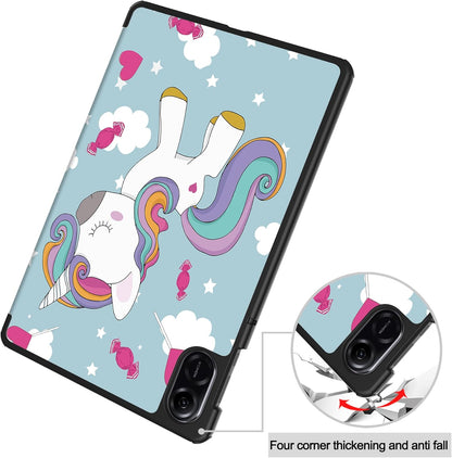 Θήκη για Honor Pad X8a, Techsuit, FoldPro Unicorn, Πολύχρωμη