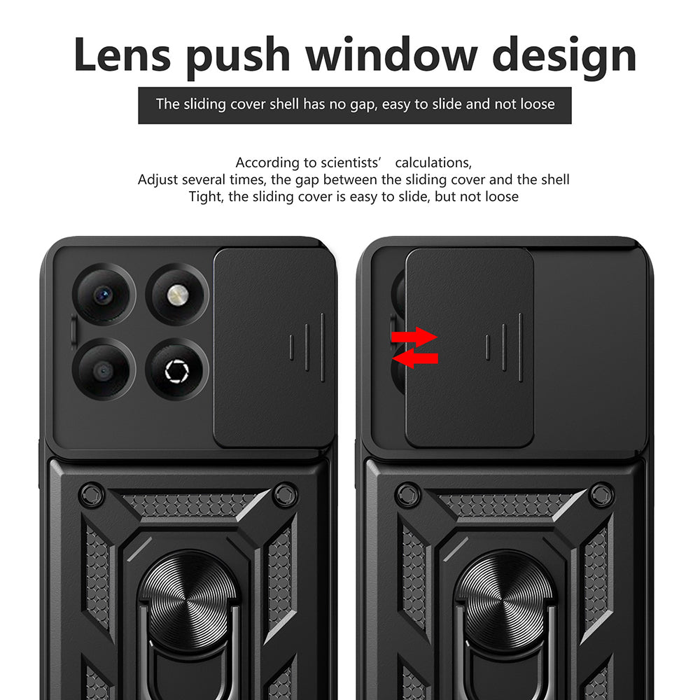 Θήκη για Honor X6b, Techsuit, CamShield, Μαύρο