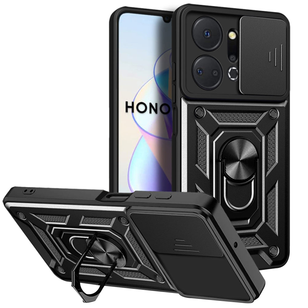 Θήκη για Honor X7a, Techsuit, CamShield, Μαύρο