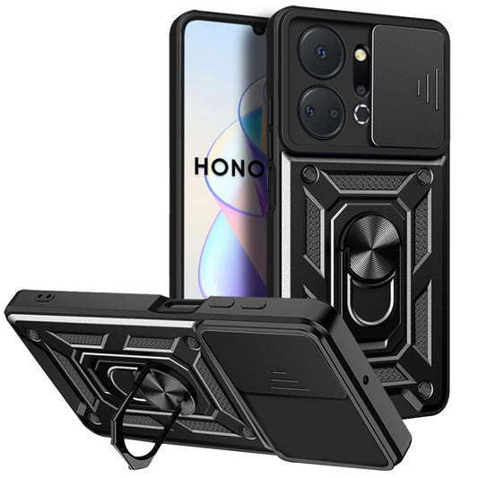 Θήκη για Honor X7a, Techsuit, CamShield, Μαύρο