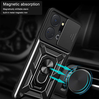 Θήκη για Honor X7a, Techsuit, CamShield, Μαύρο