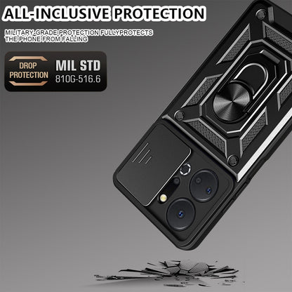 Θήκη για Honor X7a, Techsuit, CamShield, Μαύρο