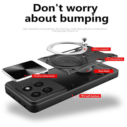 Case for Honor X8c, Techsuit, CamGuard Pro, Black
