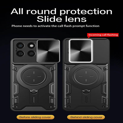 Θήκη για Honor X8c, Techsuit, CamGuard Pro, Ροζ Χρυσό