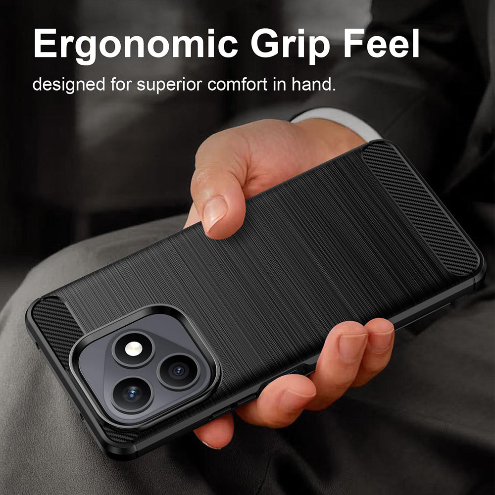 Θήκη για Honor X8d, Techsuit, Carbon, Μαύρο