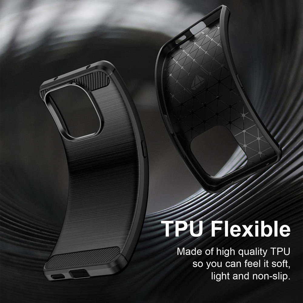 Θήκη για Honor X8d, Techsuit, Carbon, Μαύρο