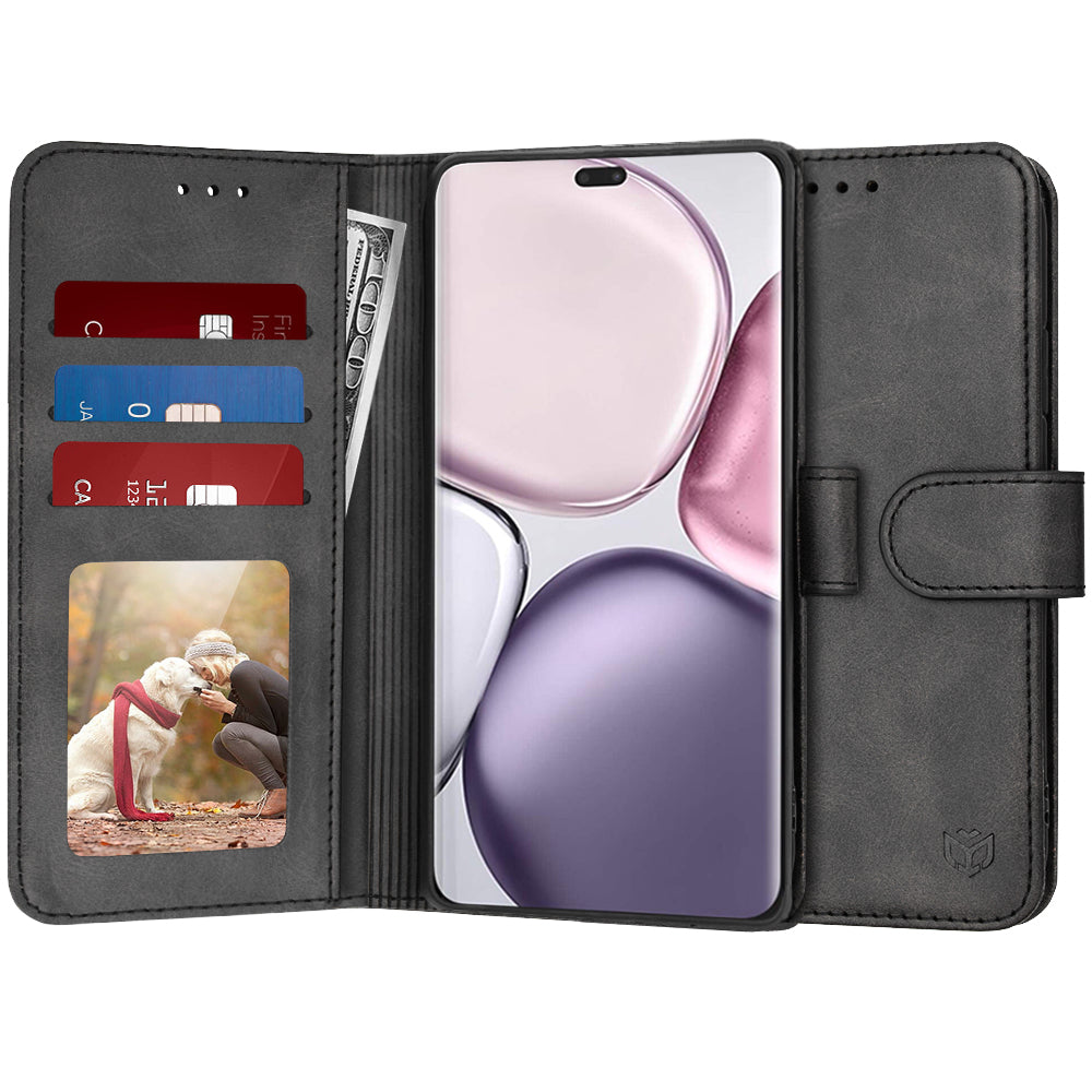 Θήκη για Honor X9c / Magic7 Lite, Techsuit, Diary Book, Μαύρη