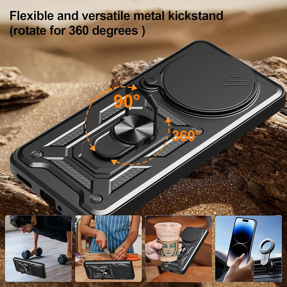 Θήκη για Honor X9c Smart, Techsuit, CamShield, Μαύρο