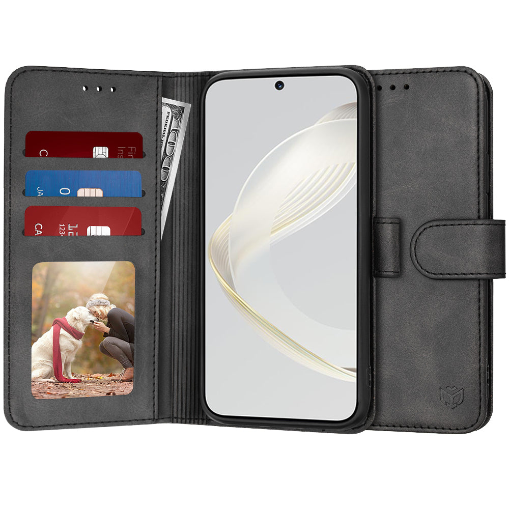 Θήκη για Huawei nova 12s / nova 11, Techsuit, Diary Book, Μαύρο