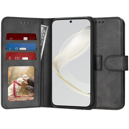 Θήκη για Huawei nova 12s / nova 11, Techsuit, Diary Book, Μαύρο