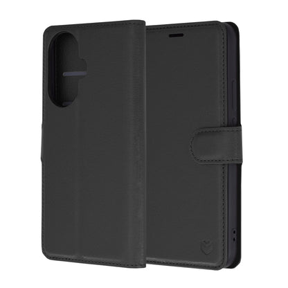 Θήκη για Huawei nova 12s / nova 11, Techsuit, Leather Folio, Μαύρο