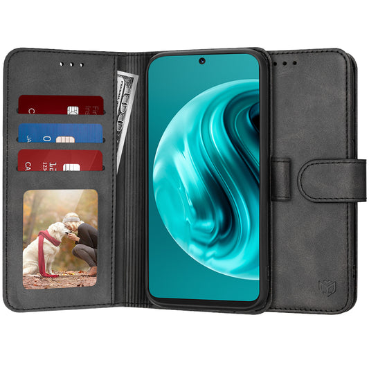 Θήκη για Huawei nova 13i / nova 12i, Techsuit, Diary Book, Μαύρη