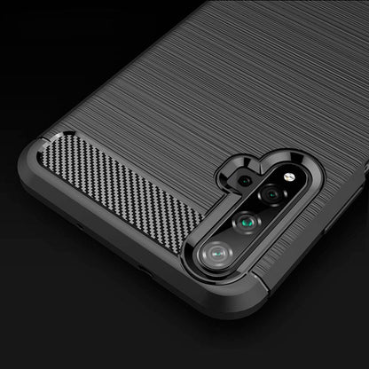 Θήκη για Huawei nova 5T / Honor 20, Techsuit, Carbon, Μαύρο