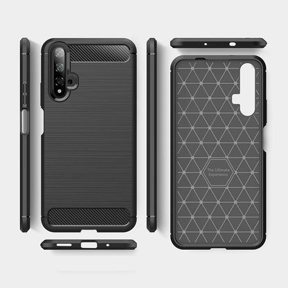 Θήκη για Huawei nova 5T / Honor 20, Techsuit, Carbon, Μαύρο