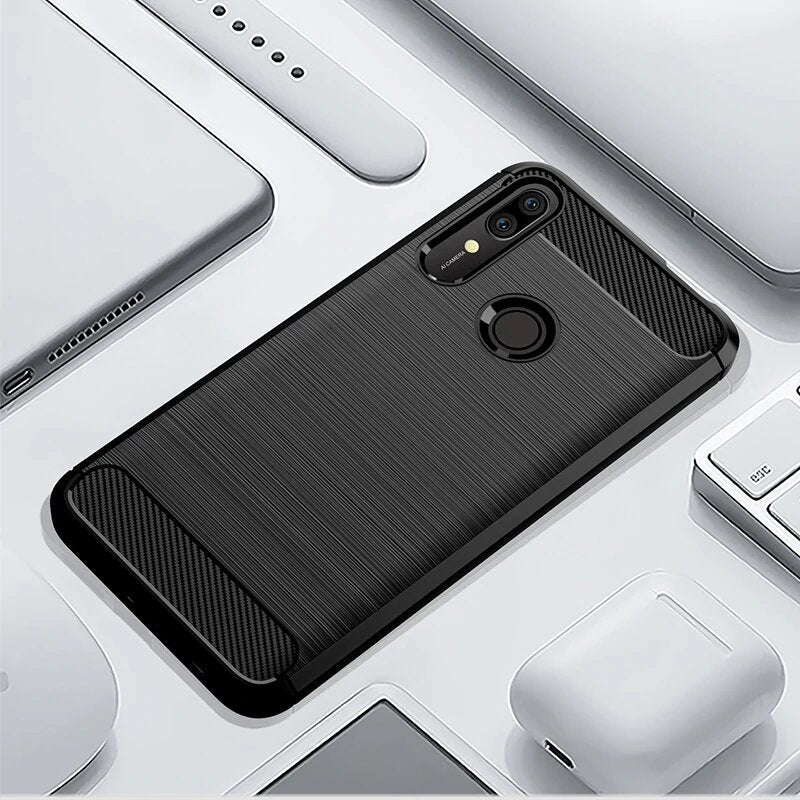 Θήκη για Huawei P Smart Z, Techsuit, Carbon, Μαύρο