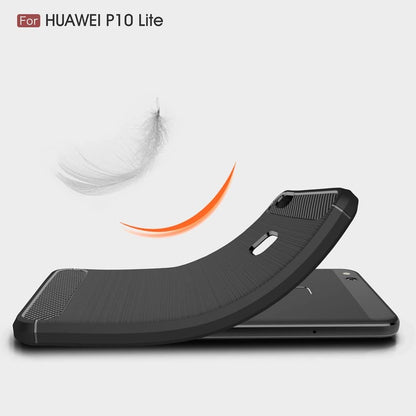 Θήκη για Huawei P10 Lite, Techsuit, Carbon, Μαύρο