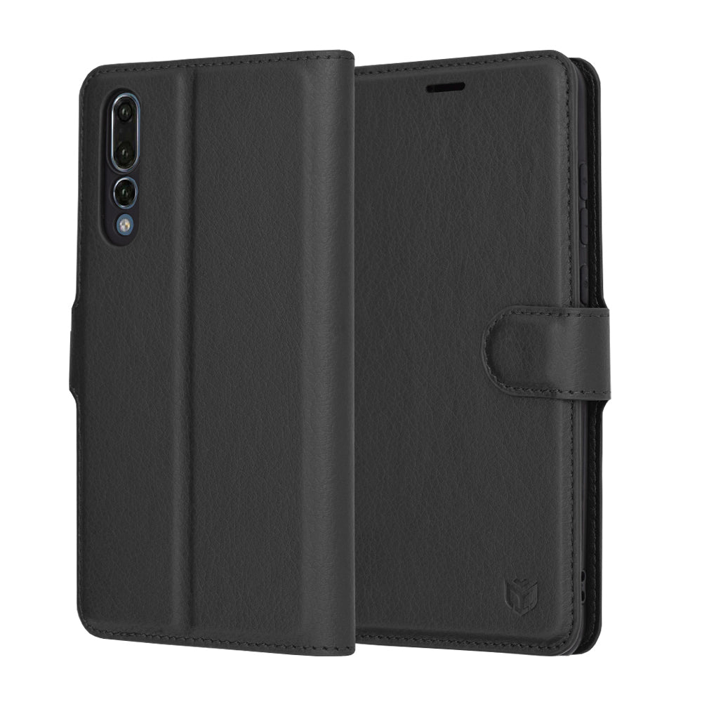 Θήκη για Huawei P20 Pro, Techsuit, Leather Folio, Μαύρη