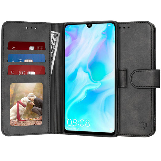 Θήκη για Huawei P30 lite New Edition / P30 lite, Techsuit, Diary Book, Μαύρη