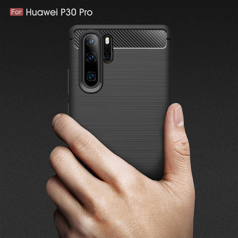 Θήκη για Huawei P30 Pro New Edition / P30 Pro, Techsuit, Carbon, Μαύρο