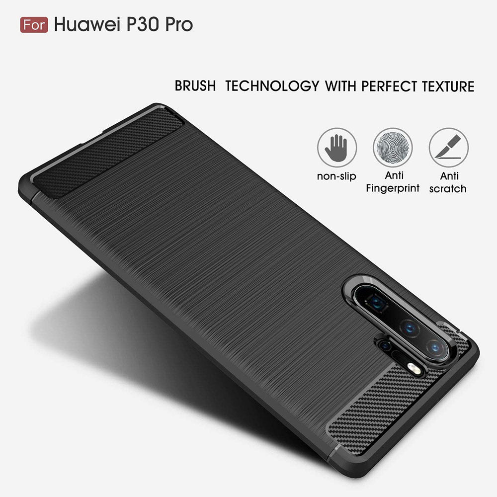 Θήκη για Huawei P30 Pro New Edition / P30 Pro, Techsuit, Carbon, Μαύρο
