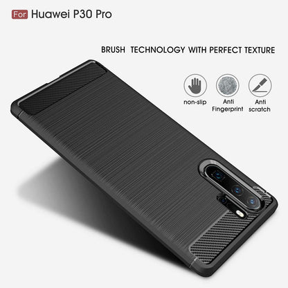 Θήκη για Huawei P30 Pro New Edition / P30 Pro, Techsuit, Carbon, Μαύρο