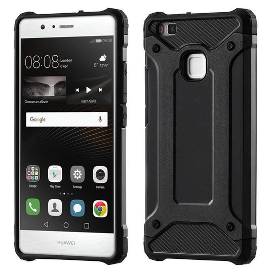 Θήκη για Huawei P9 lite (2016), Techsuit, Hybrid Armor, Μαύρη
