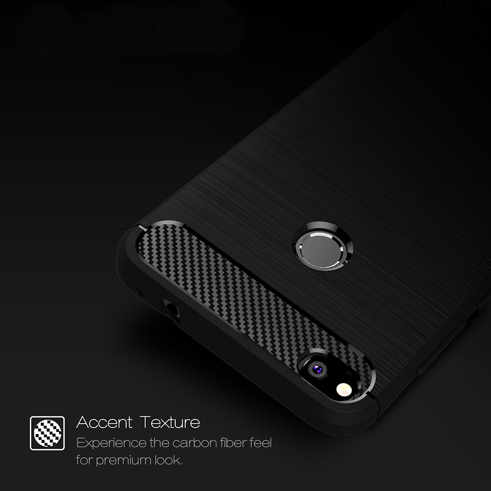 Θήκη για Huawei P9 Lite (2017) / P8 Lite (2017), Techsuit, Carbon, Μαύρο