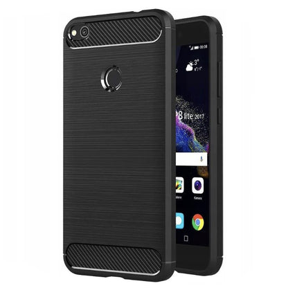 Θήκη για Huawei P9 Lite (2017) / P8 Lite (2017), Techsuit, Carbon, Μαύρο