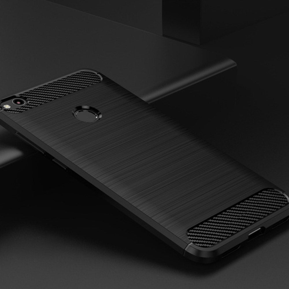 Θήκη για Huawei P9 Lite (2017) / P8 Lite (2017), Techsuit, Carbon, Μαύρο