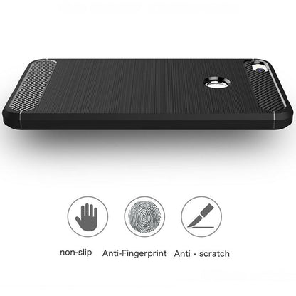 Θήκη για Huawei P9 Lite (2017) / P8 Lite (2017), Techsuit, Carbon, Μαύρο