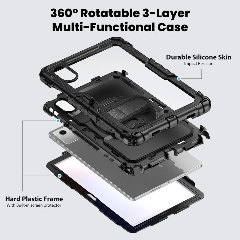 Θήκη για Lenovo Idea Tab 11, Tech-Protect, Solid, Μαύρη