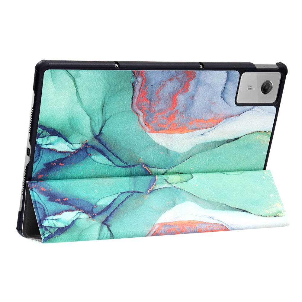 Θήκη για Lenovo Idea Tab Plus, Techsuit, FoldPro Green Time, Πολύχρωμη