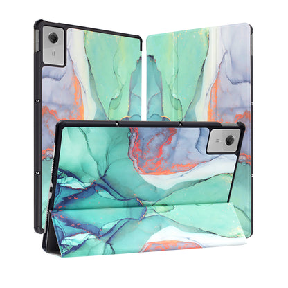 Θήκη για Lenovo Idea Tab Plus, Techsuit, FoldPro Green Time, Πολύχρωμη