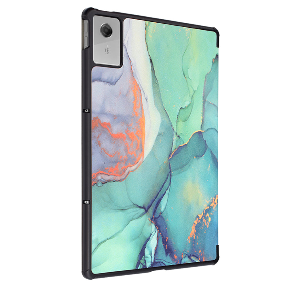 Θήκη για Lenovo Idea Tab Plus, Techsuit, FoldPro Green Time, Πολύχρωμη