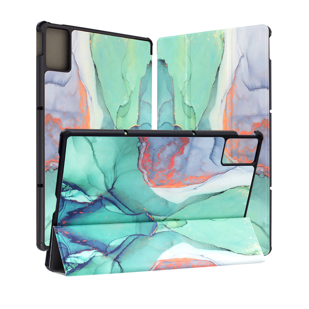Θήκη για Lenovo Idea Tab Plus, Techsuit, FoldPro Green Time, Πολύχρωμη