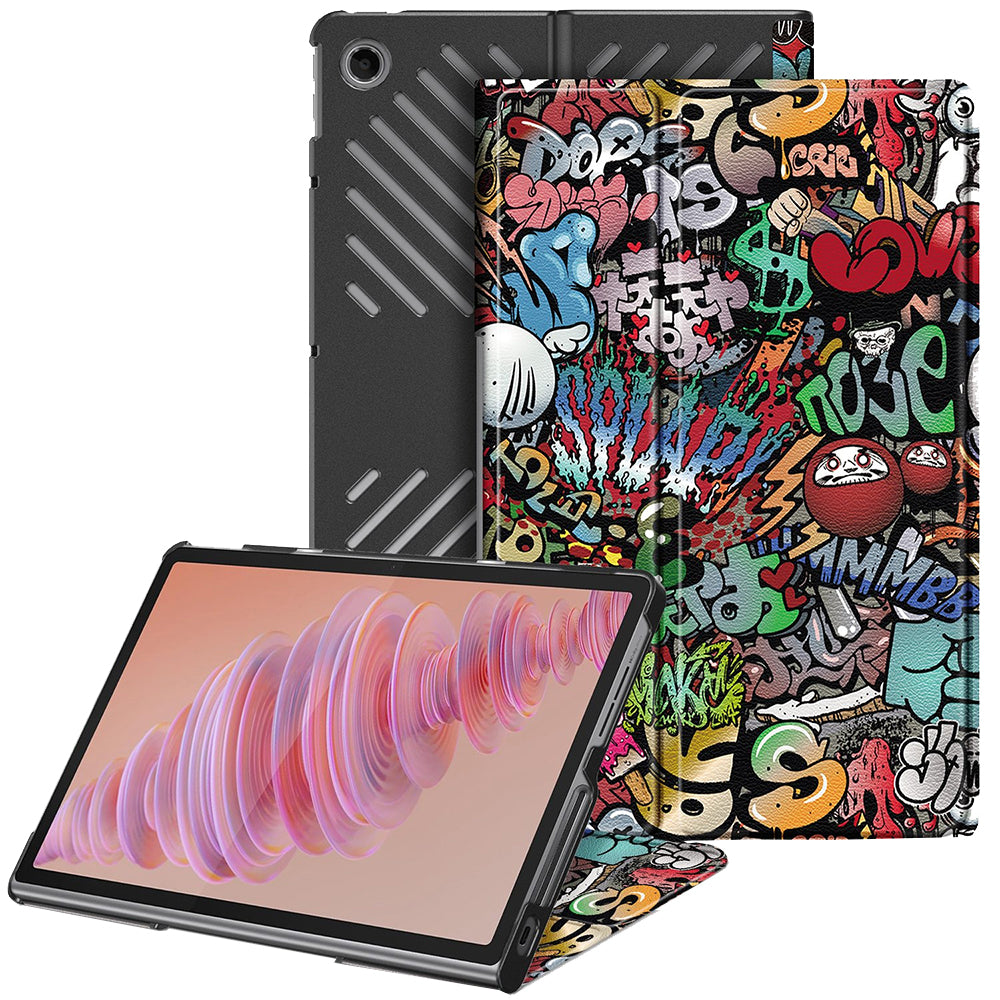 Θήκη για Lenovo Tab Plus 11.5 ίντσες, Techsuit, FoldPro Urban Vibe, Πολύχρωμη