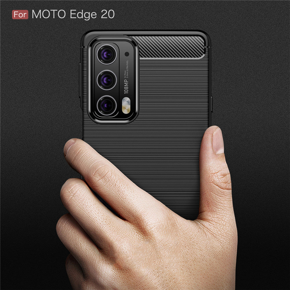 Θήκη για Motorola Edge 20, Techsuit, Carbon, Μαύρο