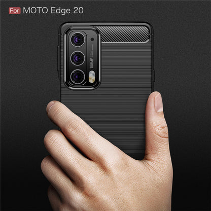 Θήκη για Motorola Edge 20, Techsuit, Carbon, Μαύρο