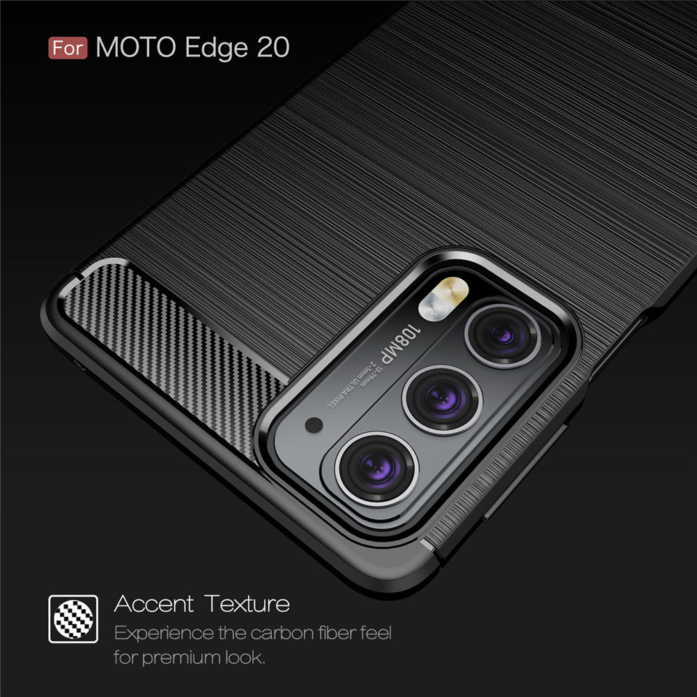 Θήκη για Motorola Edge 20, Techsuit, Carbon, Μαύρο