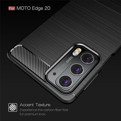 Θήκη για Motorola Edge 20, Techsuit, Carbon, Μαύρο
