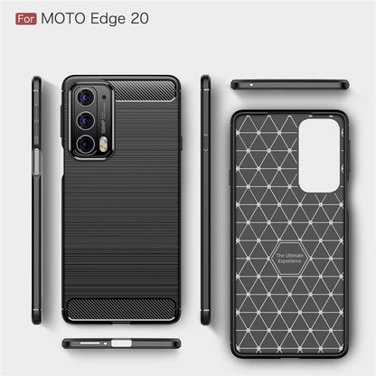Θήκη για Motorola Edge 20, Techsuit, Carbon, Μαύρο