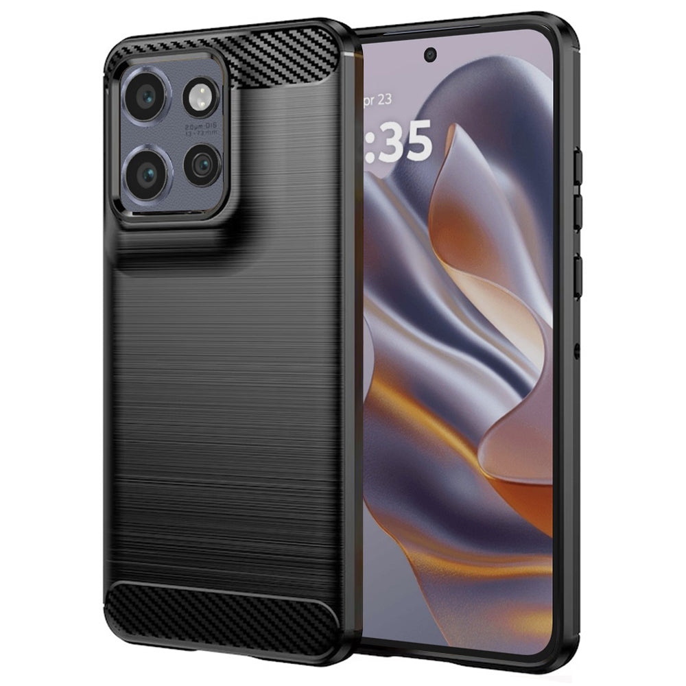Θήκη για Motorola Edge 50 Neo, Techsuit, Carbon, Μαύρο