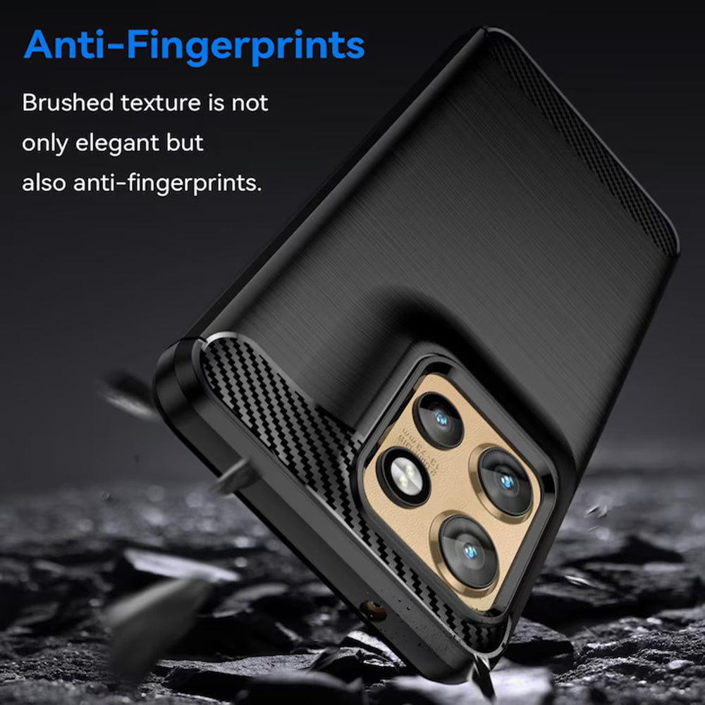 Θήκη για Motorola Edge 50 Neo, Techsuit, Carbon, Μαύρο