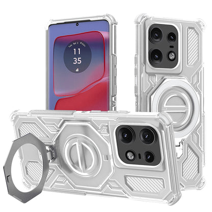 Θήκη για Motorola Edge 50 Pro, Techsuit, Carbon Shield Pro, Λευκό