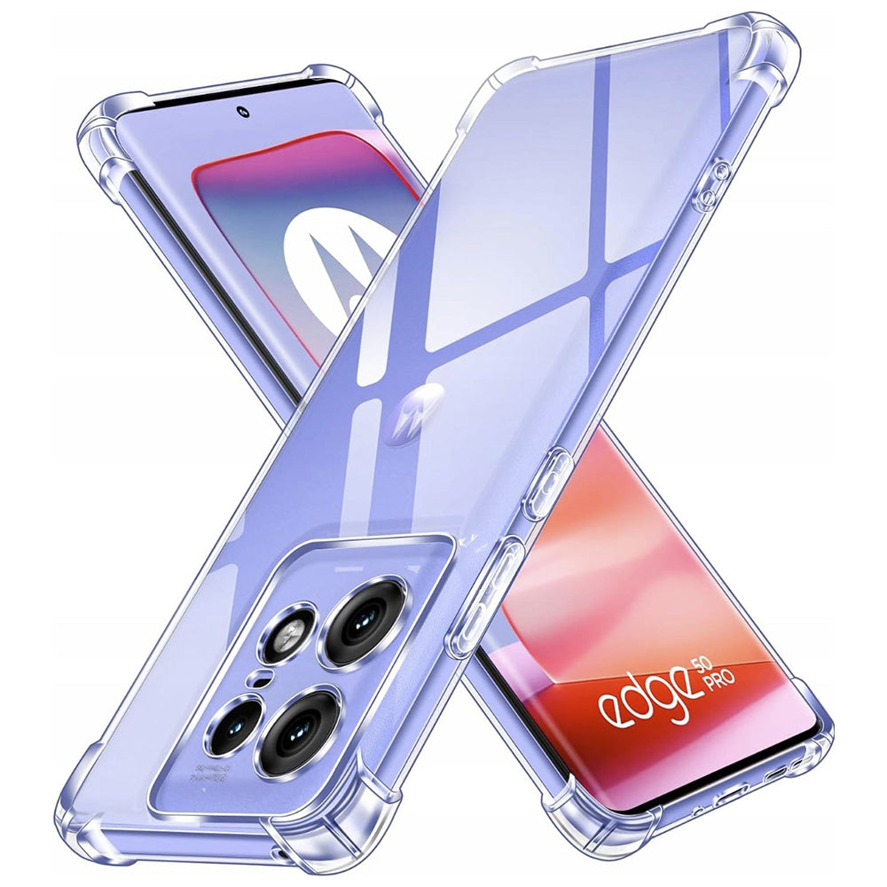 Θήκη για Motorola Edge 50 Pro, Techsuit, Ανθεκτική σε Κρούσεις Διαφανής, Διάφανη