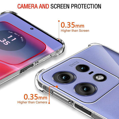 Θήκη για Motorola Edge 50 Pro, Techsuit, Ανθεκτική σε Κρούσεις Διαφανής, Διάφανη