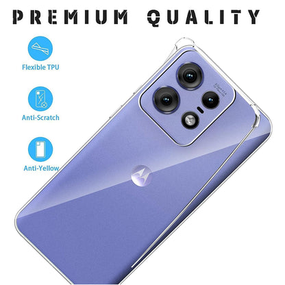 Θήκη για Motorola Edge 50 Pro, Techsuit, Ανθεκτική σε Κρούσεις Διαφανής, Διάφανη