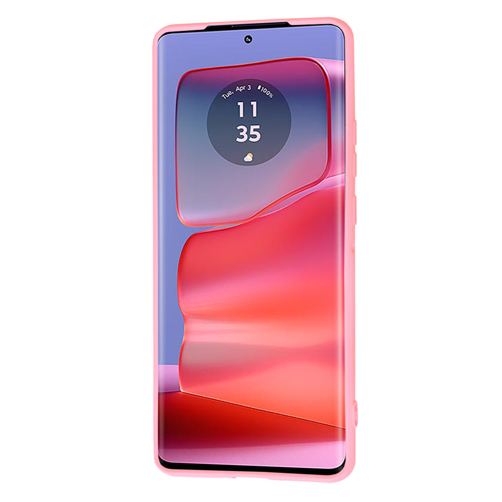 Θήκη για Motorola Edge 50 Pro, Techsuit, SoftFlex, Ανοιχτό Ροζ