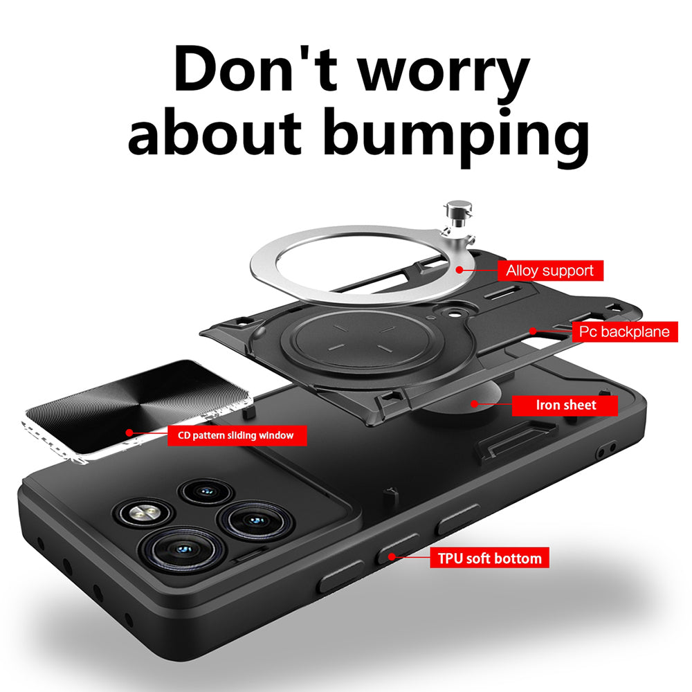 Θήκη για Motorola Edge 60 Neo / Edge 50 Neo, Techsuit, CamGuard Pro, Μαύρη