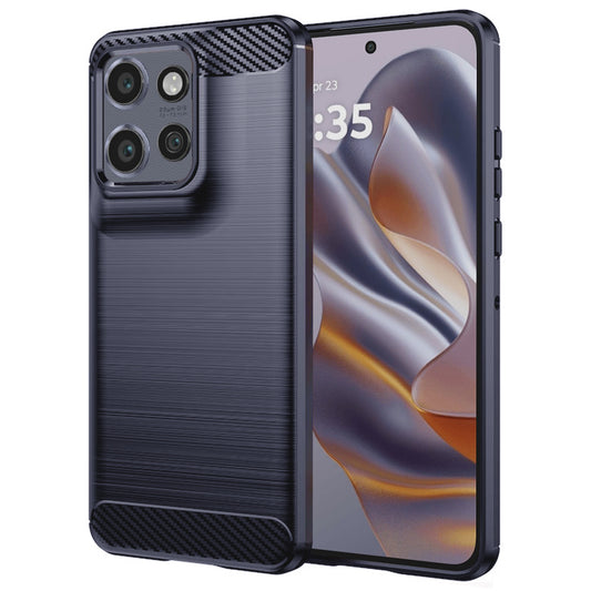Θήκη για Motorola Edge 60 Neo / Edge 50 Neo, Techsuit, Κάρμπον, Μπλε